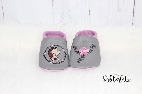 Igel-Puschen mit Herz