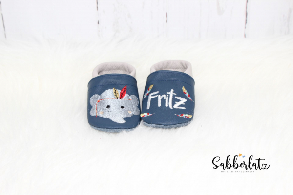 Boho-Elefant-Puschen