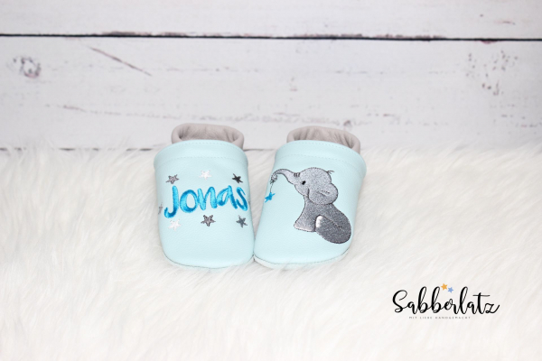 Elefanten-Puschen mit Sternanhänger