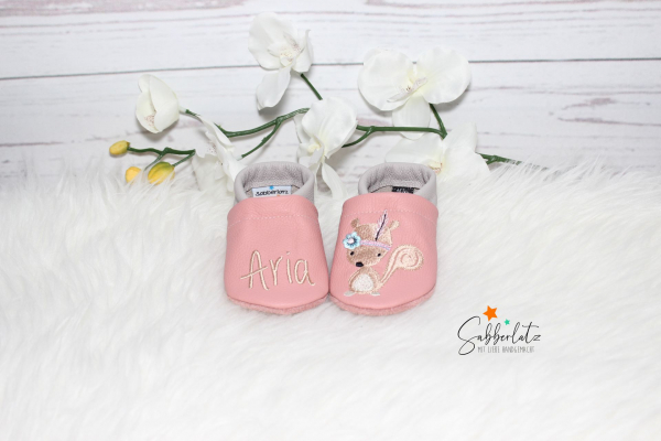 Boho-Eichhörnchen-Puschen