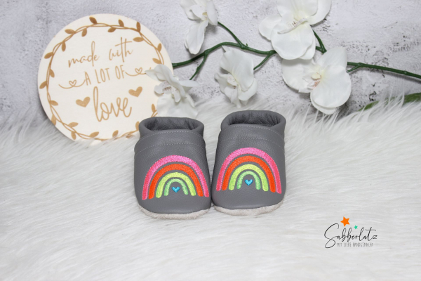 Regenbogen-Puschen *NEON*