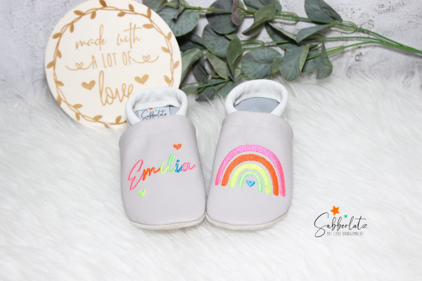 Regenbogen-Puschen *NEON*