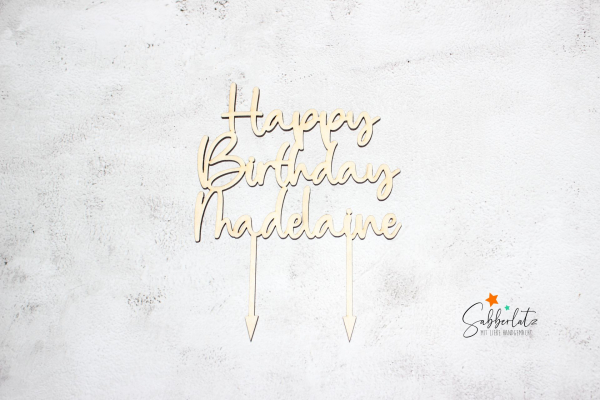 Caketopper *Happy Birthday & Name*