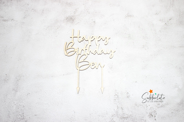 Caketopper *Happy Birthday & Name*