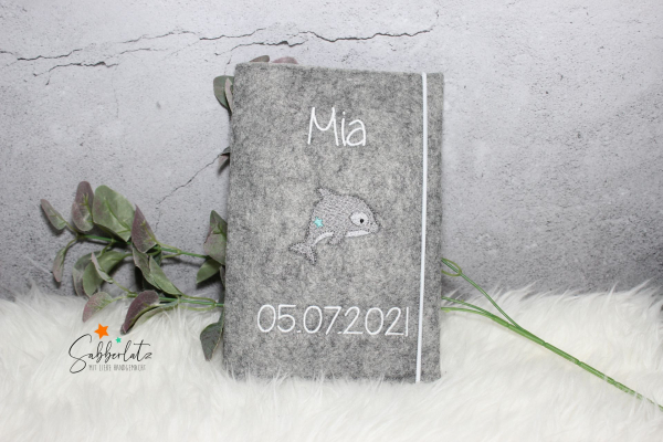 U-Heft-Hülle Delfin