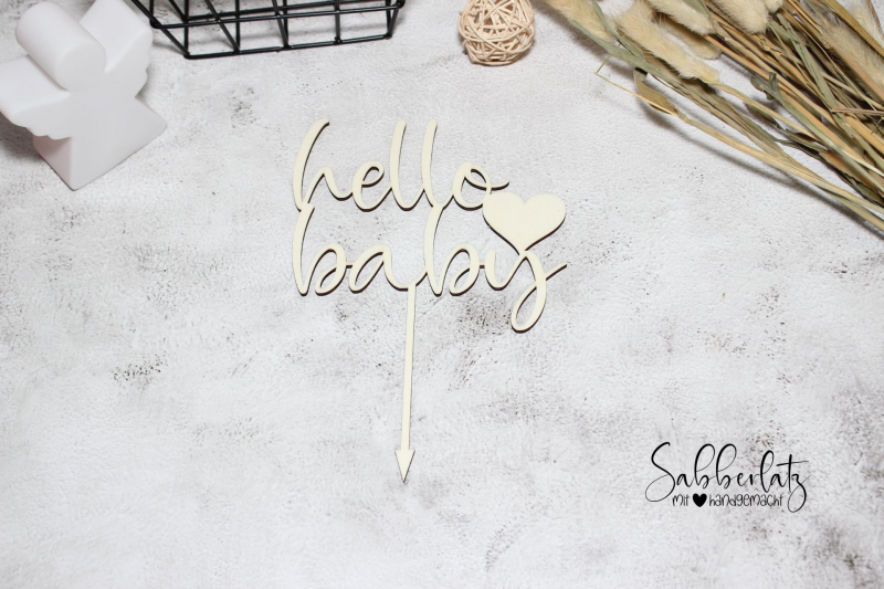 Caketopper *hello baby*