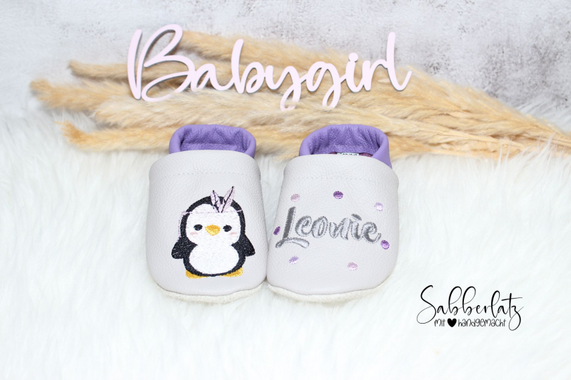 Boho-Pinguin-Puschen