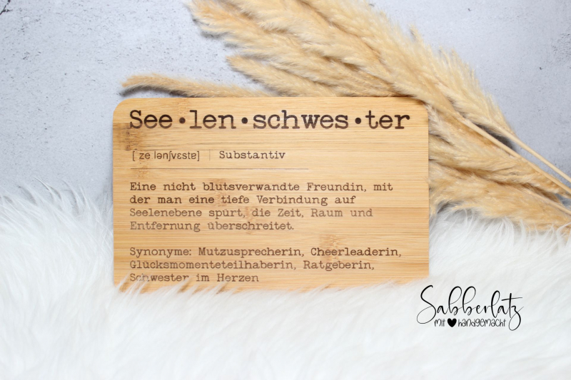 Schneidebrett *Seelenschwester*