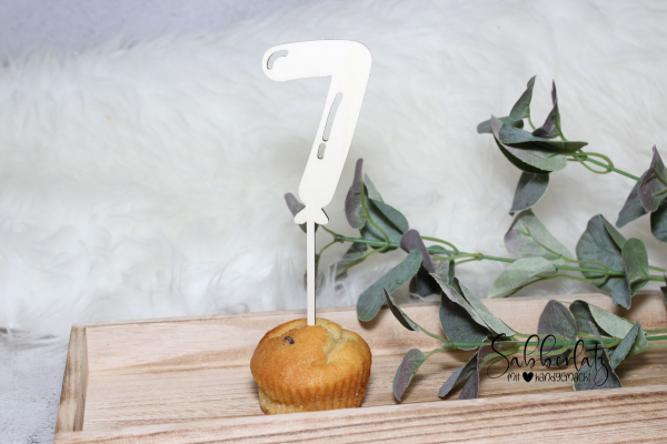 Caketopper - Luftballonzahl