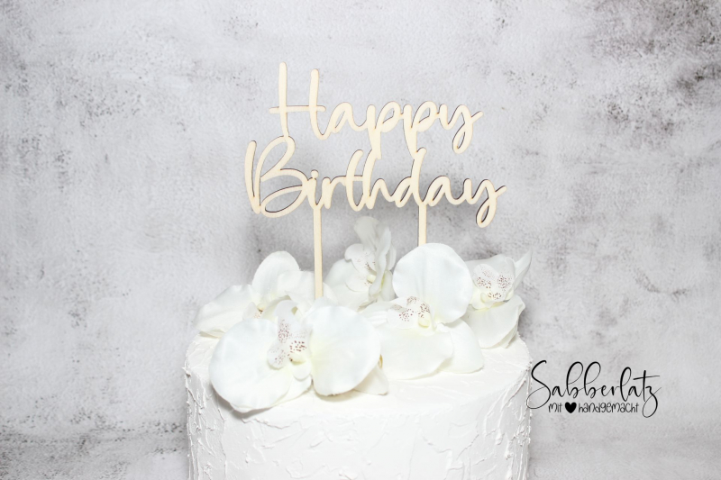 Caketopper *Happy Birthday*