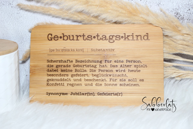 Schneidebrett *Geburtstagskind*