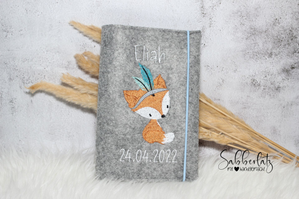 U-Heft-Hülle Boho-Fuchs
