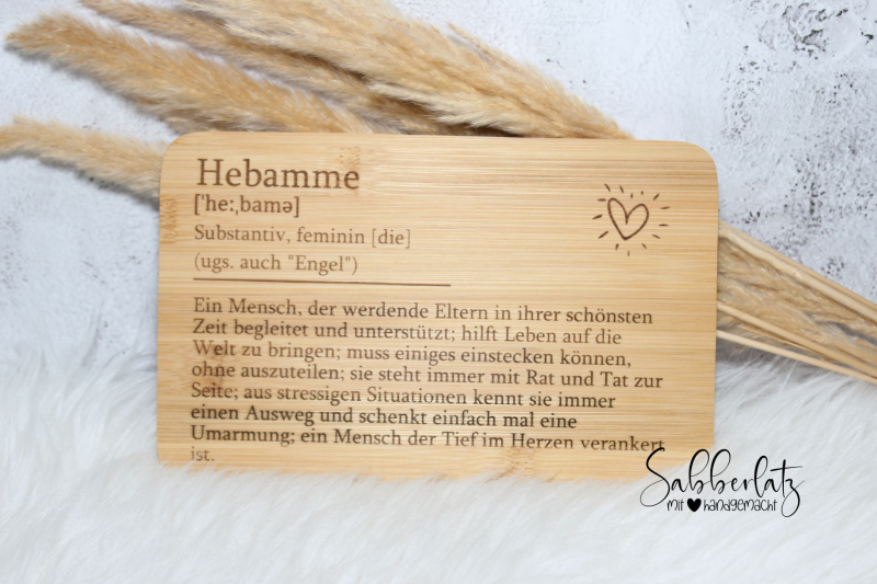 Schneidebrett *Hebamme*