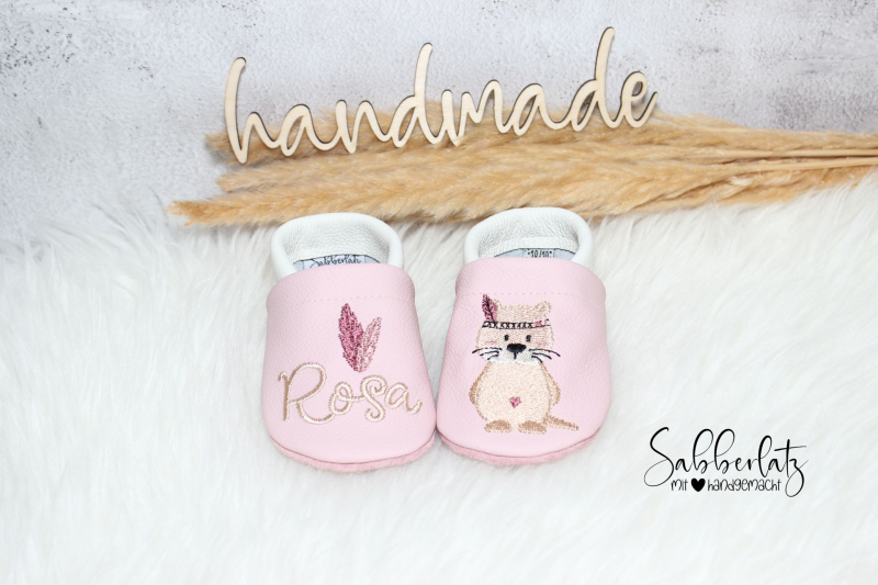 Boho-Biber-Puschen *Pastell*