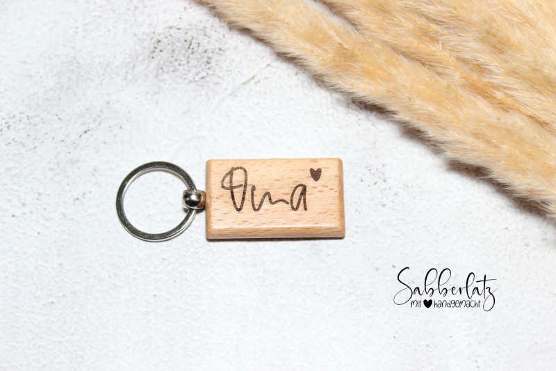 Schlüsselanhänger Holz *Familie*