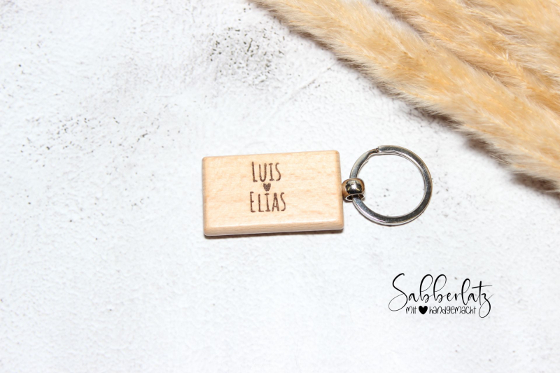 Schlüsselanhänger Holz *Familie*