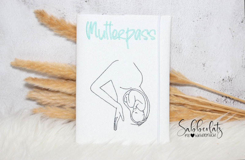 Mutterpasshülle Baby im Bauch