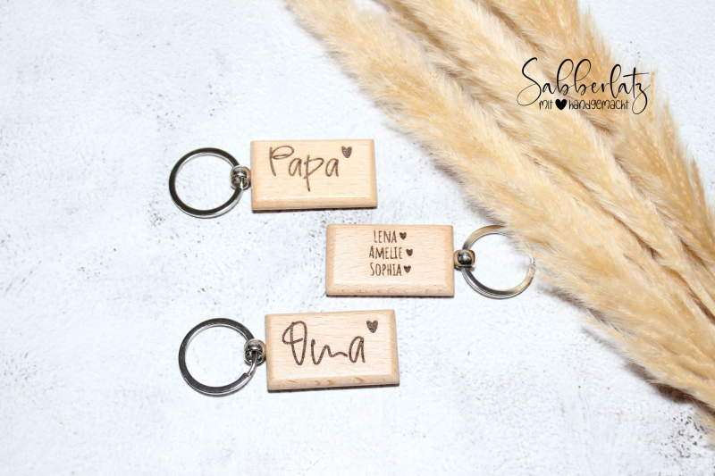 Schlüsselanhänger Holz *Familie*