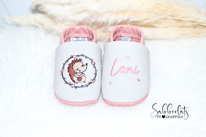 Igel-Puschen mit Herz