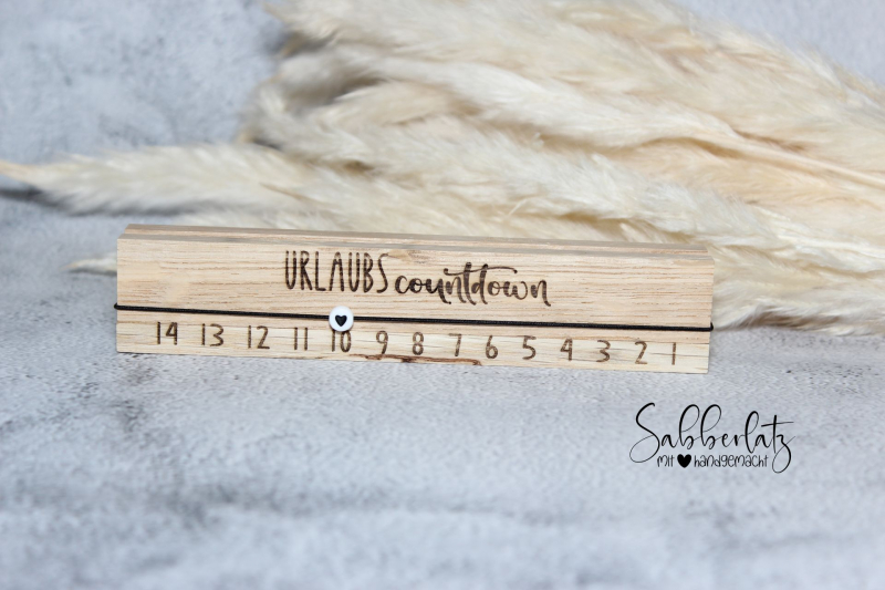 Holz-Countdown