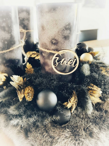 Adventskerzen-Zahlen