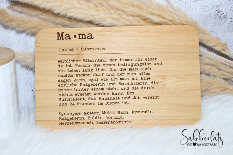 Schneidebrett *Mama/Papa*