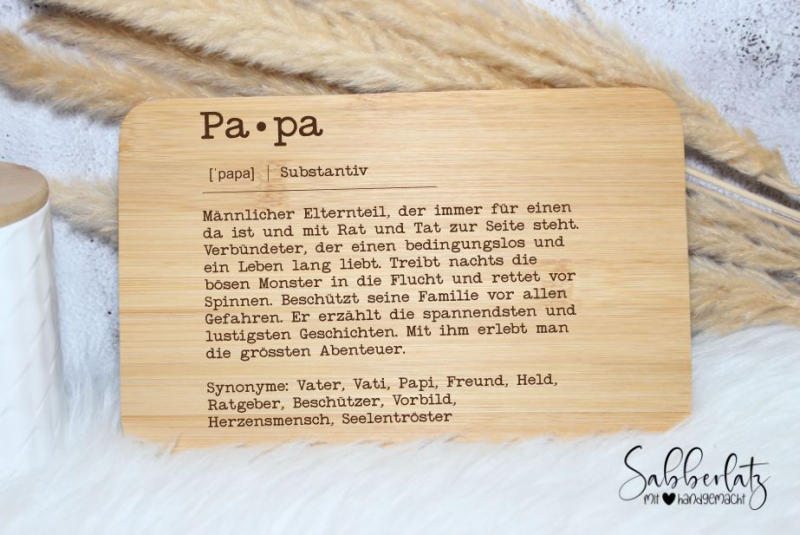 Schneidebrett *Mama/Papa*