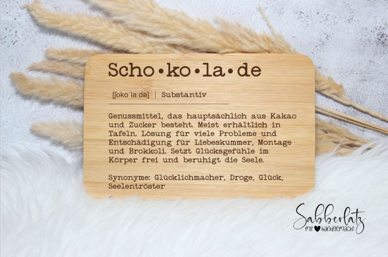 Schneidebrett *Schokolade*